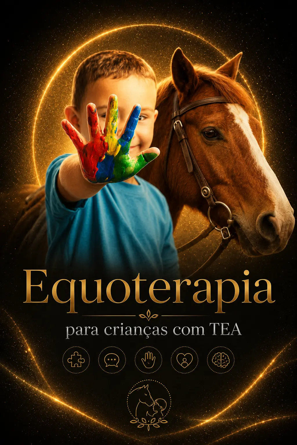 Capa de Equoterapia para Crianças com TEA